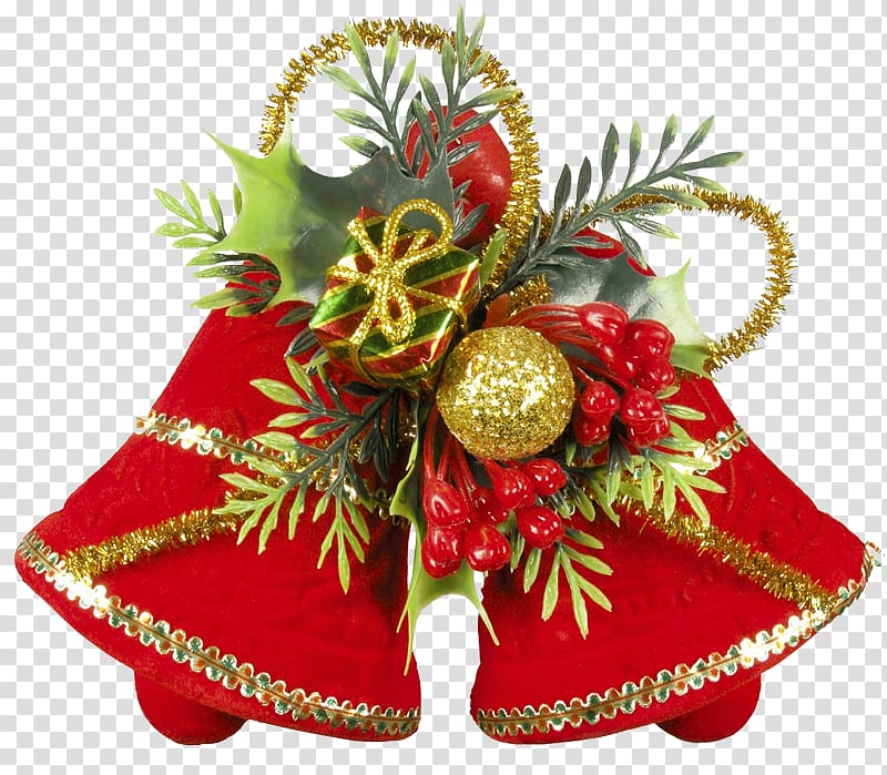 Christmas decoration Jingle bell Christmas ornament Santa Claus, christmas transparent background PNG clipart