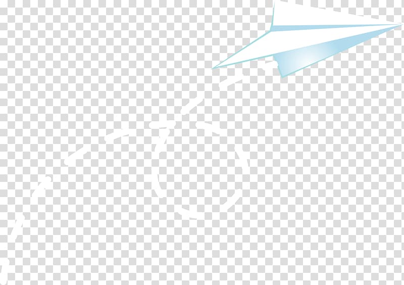white flying paper airplane illustration, White Triangle Pattern, Paper airplane flight path transparent background PNG clipart