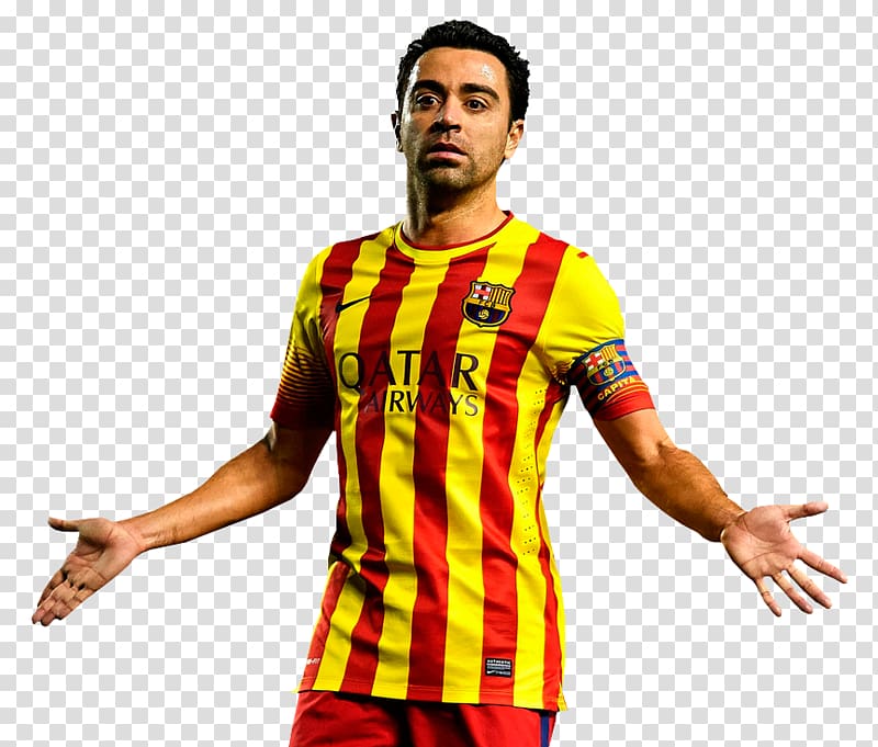 Xavi Jersey Rendering, szczesny transparent background PNG clipart