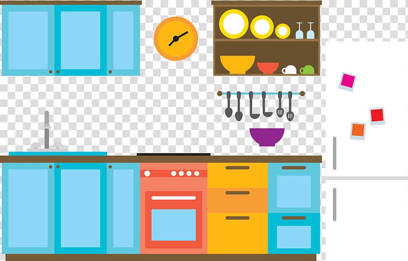 kitchen , Kitchen utensil Kitchen cabinet Cooking, kitchen combined transparent background PNG clipart