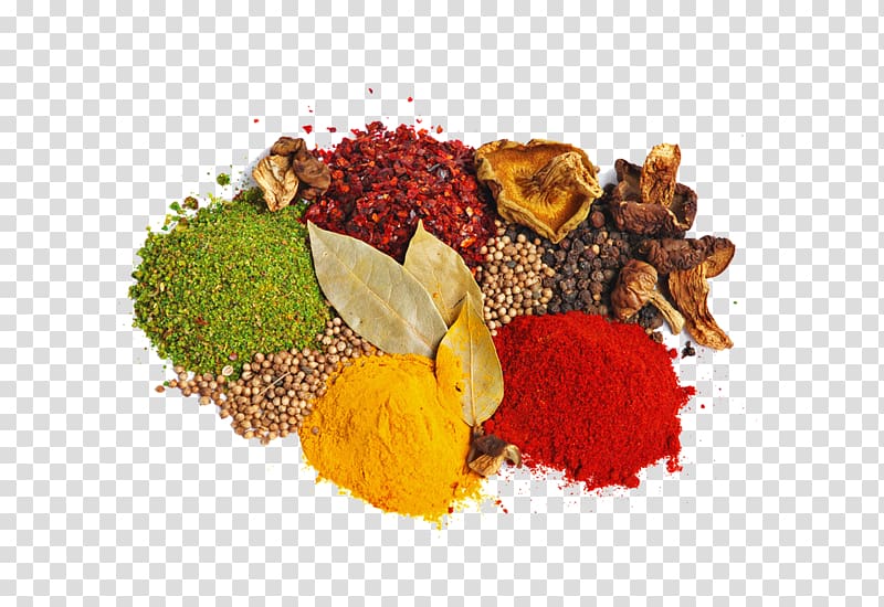 colorful spices transparent background PNG clipart