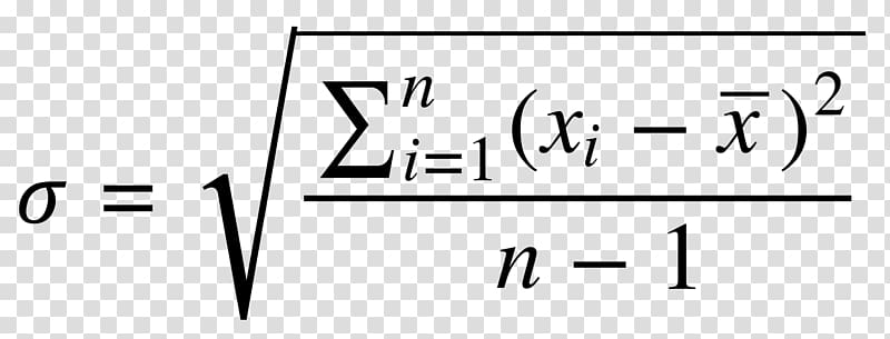 Standard deviation Statistical dispersion Mean Variance, Mathematics transparent background PNG clipart