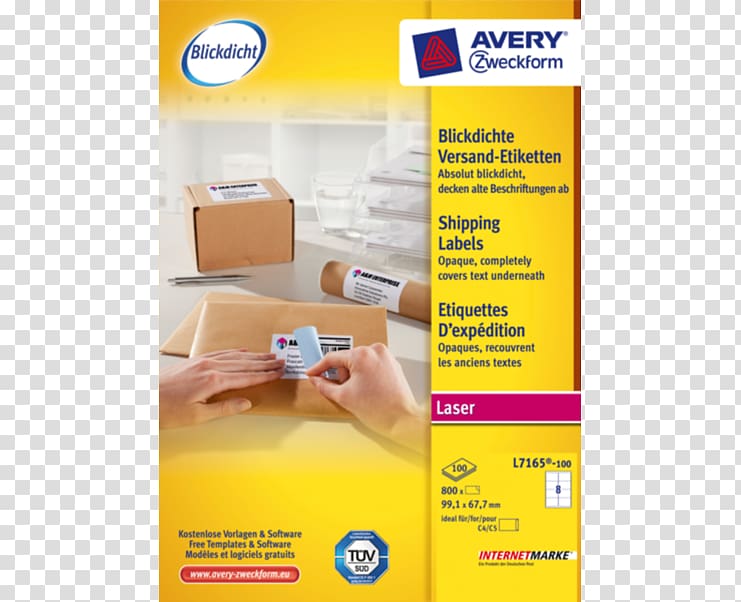 Paper Avery Dennison Label Printing Mail, box transparent background PNG clipart