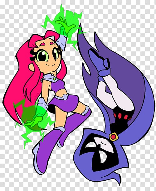 Starfire Robin Raven Teen Titans Drawing, robin transparent background PNG clipart