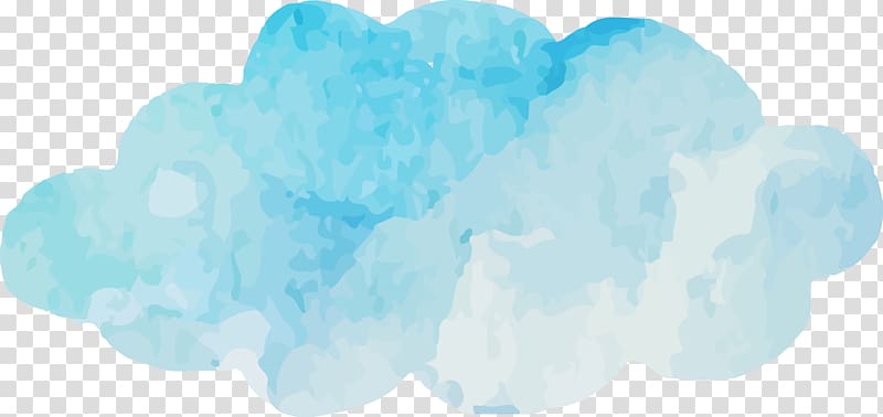 Blue Sky Cloud Turquoise Font, Watercolor blue clouds , blue and white abstract painting transparent background PNG clipart