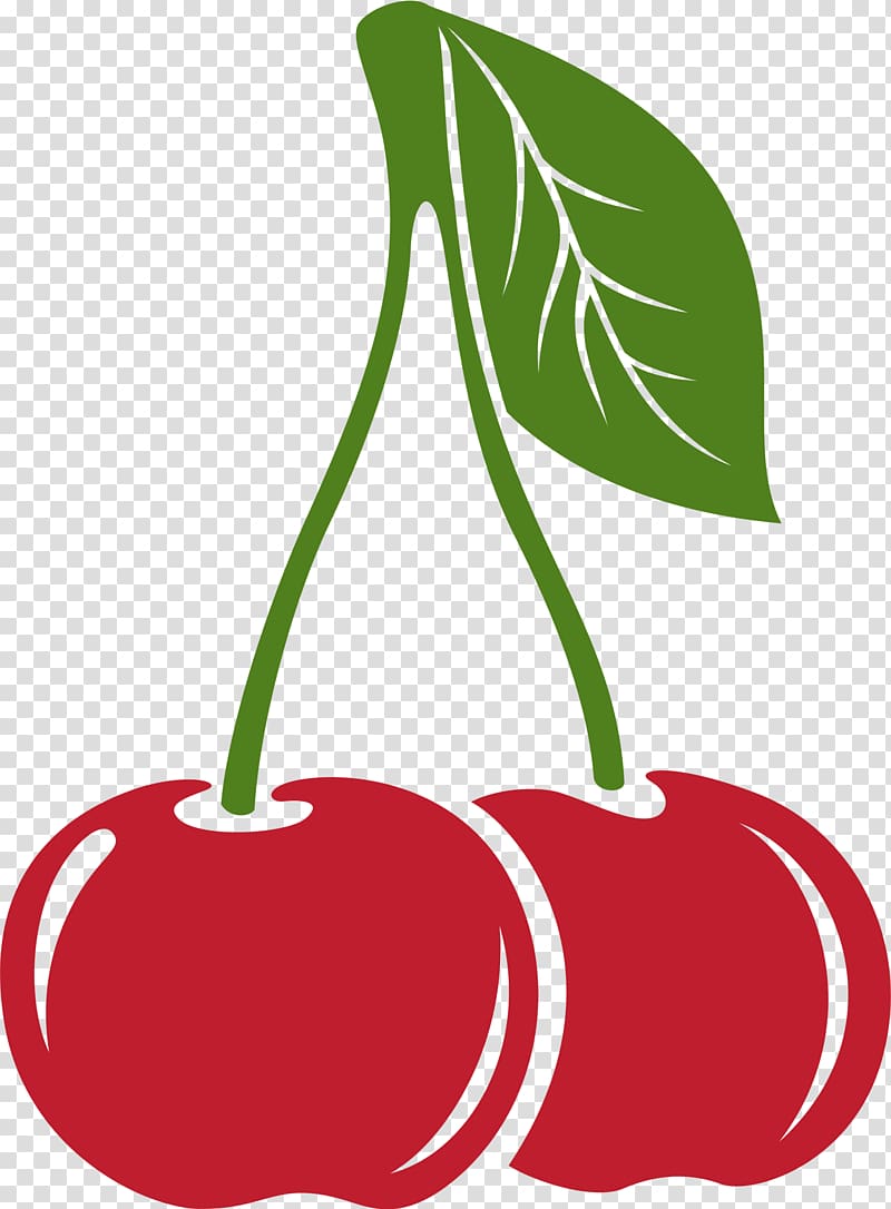 Cherry Red, Red hand painted cherry transparent background PNG clipart