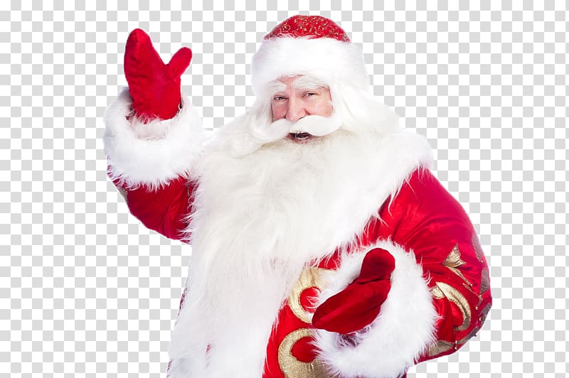 Ded Moroz Snegurochka grandfather Santa Claus Ziuzia, santa claus transparent background PNG clipart