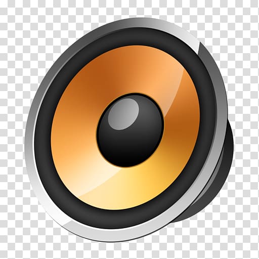 yellow and gray woofer illustration, Loudspeaker Computer Icons , Speaker transparent background PNG clipart