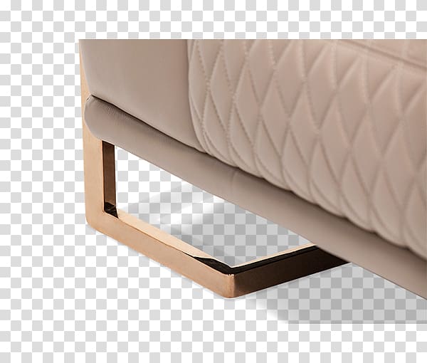 Couch Hardwood Loveseat Bed frame Construction, half peach transparent background PNG clipart