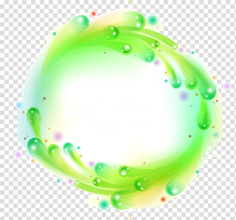 green and white surface , Round Dream Bubble Modeling transparent background PNG clipart