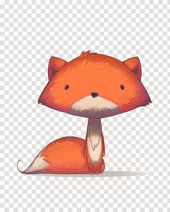 fox illustration, Red fox Drawing Watercolor painting Illustration, Little Fox transparent background PNG clipart