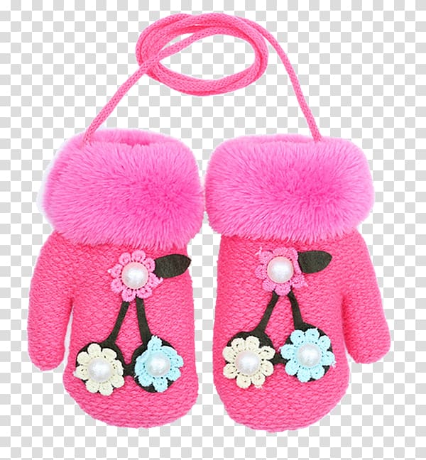 Slipper Amazon.com Glove Child Knitting, Baby gloves transparent background PNG clipart