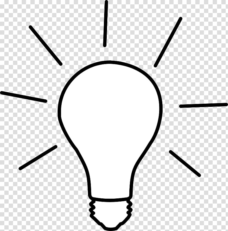 Incandescent Light Bulb Drawing Of Lightbulb Transparent Background Png Clipart Hiclipart