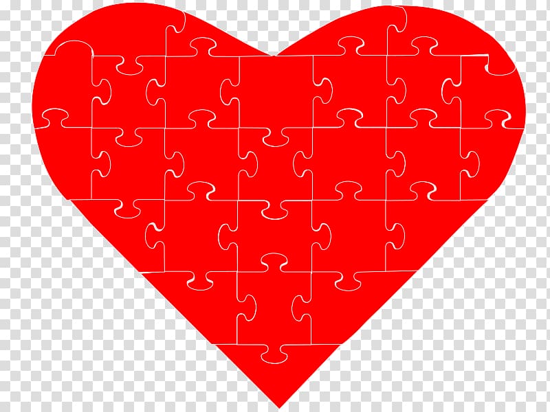 Jigsaw Puzzles Tangram , love puzzle transparent background PNG clipart