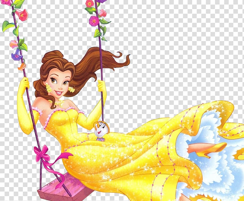 Belle Beast Chip YouTube Rapunzel, princesas transparent background PNG clipart