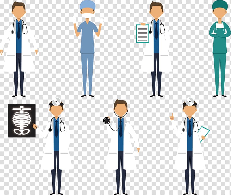 Doctors illustration, Physician Cartoon Nurse, Cartoon doctors and nurses transparent background PNG clipart