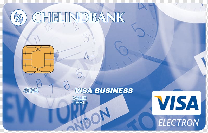 Credit card AKB Chelindbank PAO Visa, visa transparent background PNG clipart