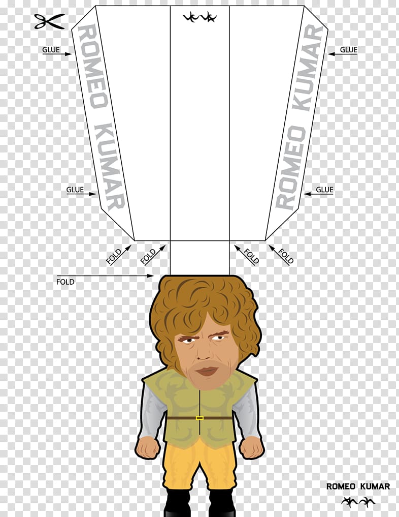 Jon Snow Paper toys Tyrion Lannister, peter dinklage transparent background PNG clipart
