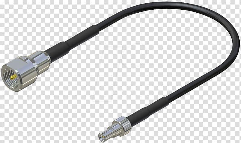 Electrical connector Coaxial cable Aerials Electrical cable SMA connector, Ts transparent background PNG clipart