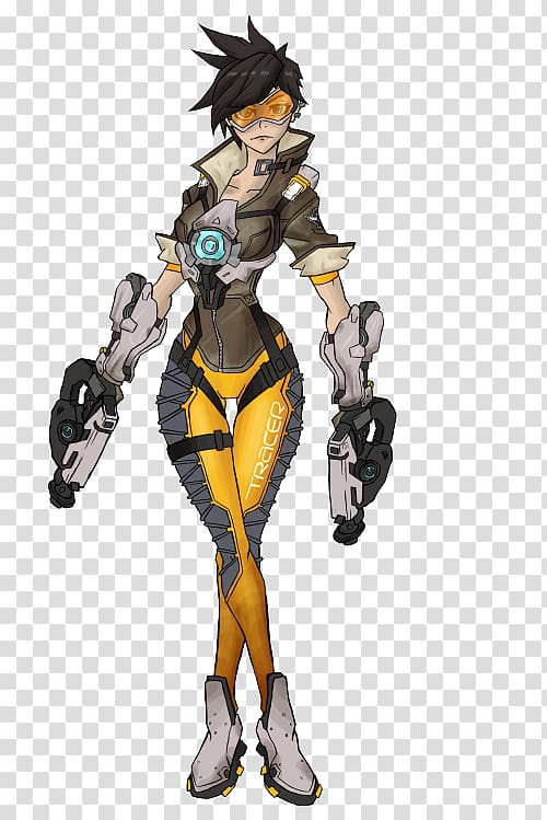 Characters of Overwatch Tracer Characters of Overwatch Mercy, character design transparent background PNG clipart