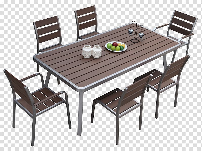 Table Chair Furniture Dining room Wicker, square concrete dining table transparent background PNG clipart
