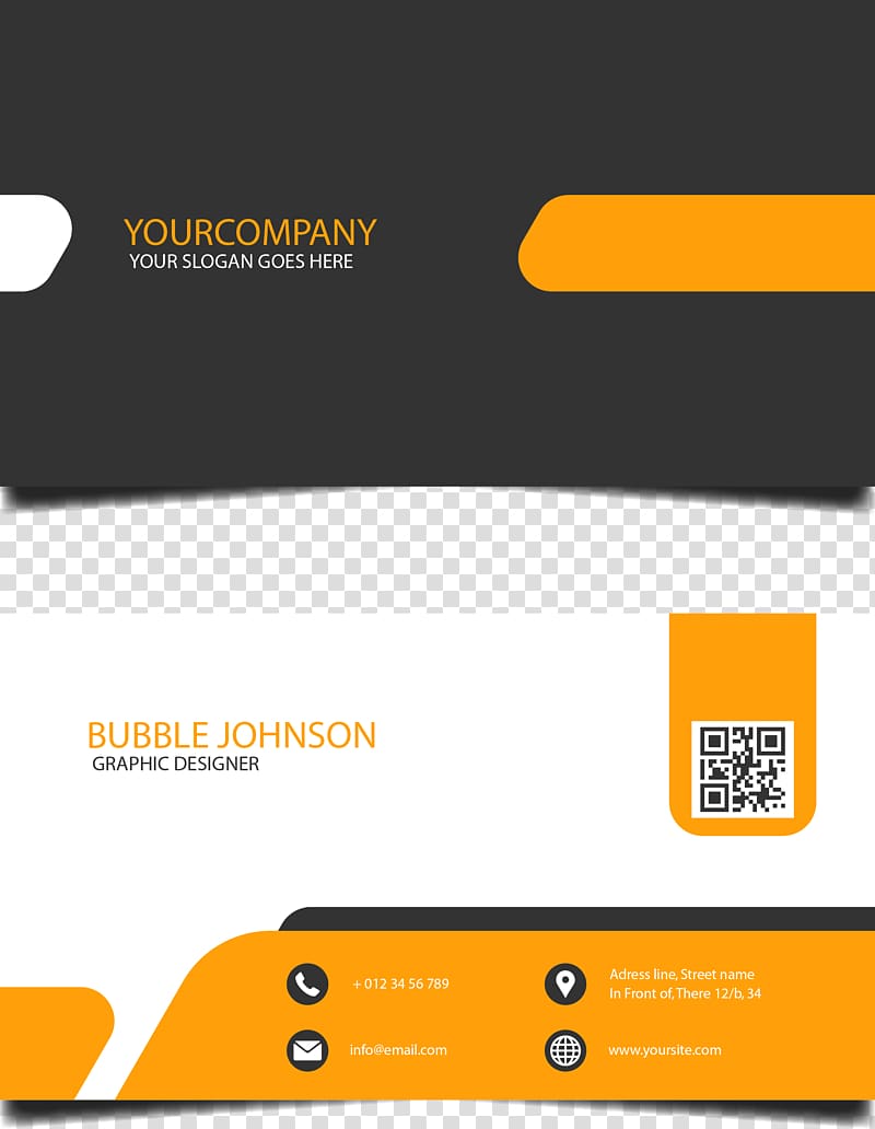 QR code, Business card Logo Graphic design, business card transparent background PNG clipart