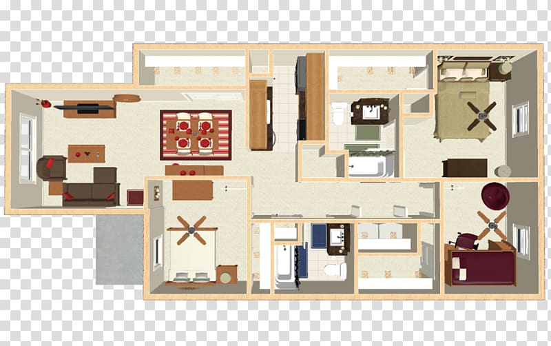 Floor plan Apartment House Bedroom, apartment transparent background PNG clipart