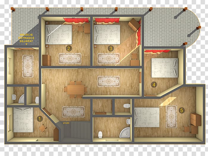 Product design Floor plan, small apartments transparent background PNG clipart