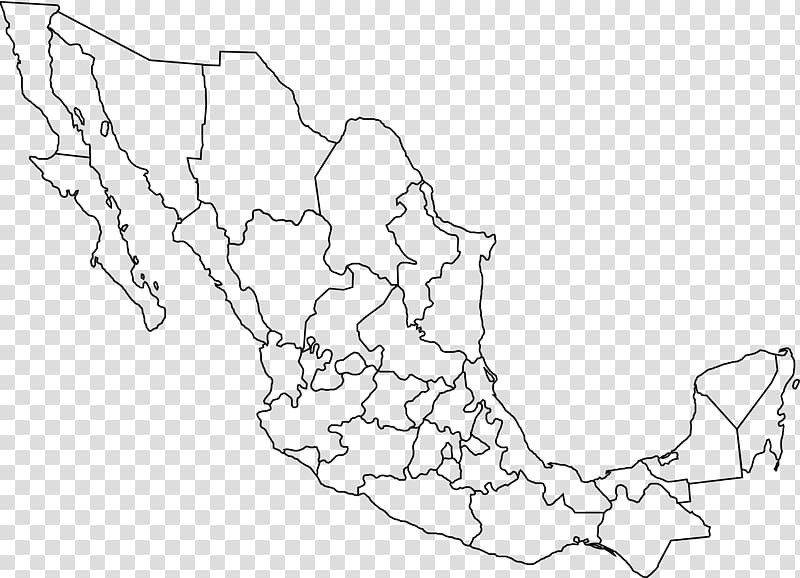 map sketch, Mexico United States Blank map Geography, mexico transparent background PNG clipart