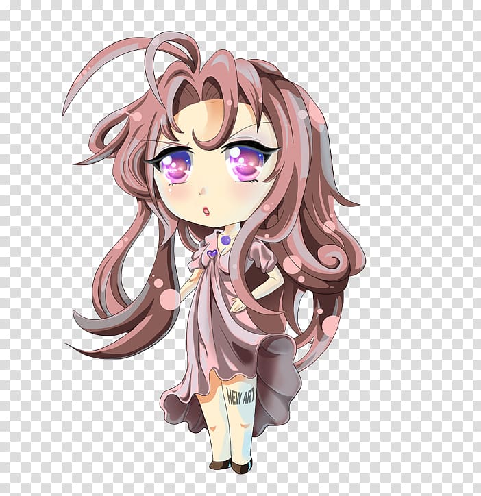 Mangaka Anime Figurine Long hair, cherry background transparent background PNG clipart