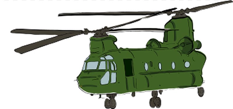 Military helicopter Boeing CH-47 Chinook , Power Helicopter transparent background PNG clipart