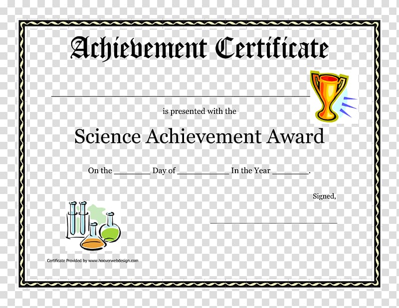 Document Template Student Award Academic certificate, certificate of achievement transparent background PNG clipart