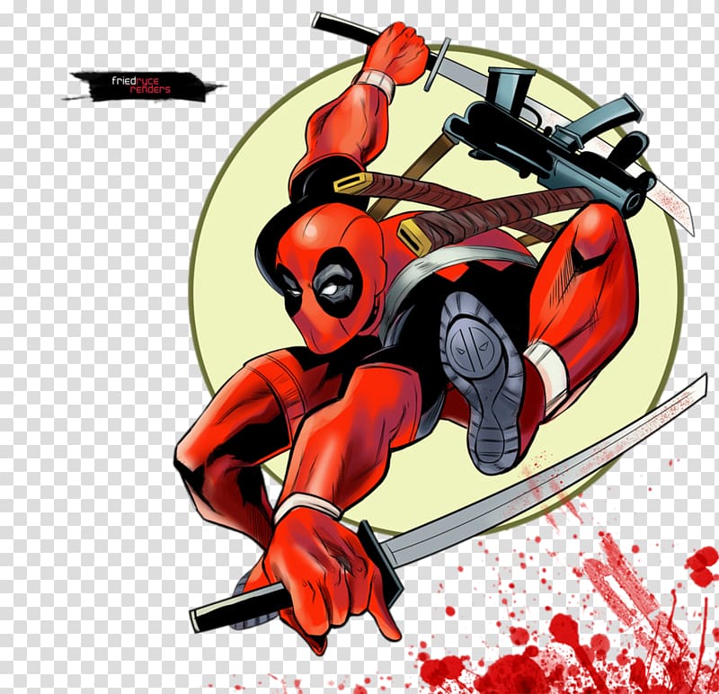 Deadpool Katana Comics Superhero, deadpool transparent background PNG clipart
