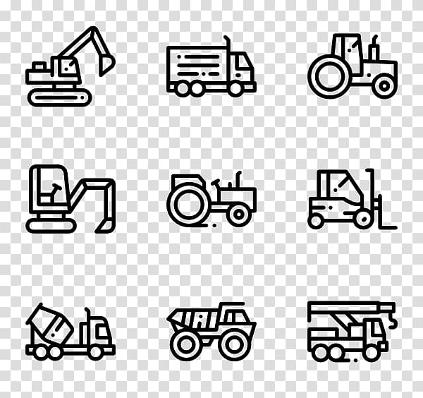 Architectural engineering Heavy Machinery Computer Icons Forklift, construction machinery transparent background PNG clipart