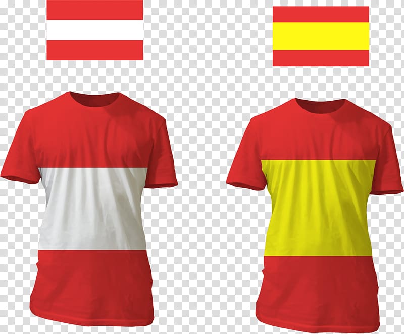 Austria T-shirt Euclidean , hand painted Austrian flag transparent background PNG clipart