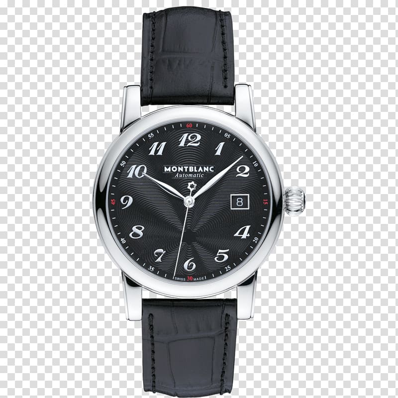 Montblanc Automatic watch Chronograph Meisterstxfcck, Black Watch Montblanc watch male table transparent background PNG clipart