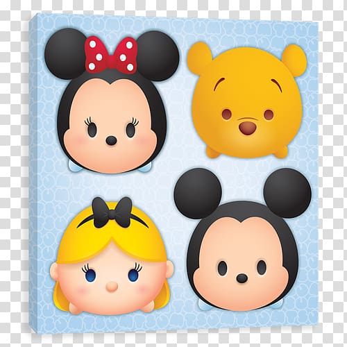 Disney Tsum Tsum Minnie Mouse Mickey Mouse Wall decal The Walt Disney Company, disney tsum tsum transparent background PNG clipart