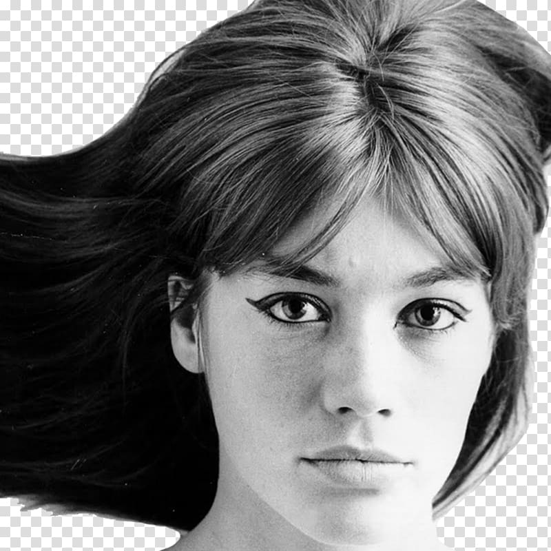of woman, Françoise Hardy Long Hair transparent background PNG clipart