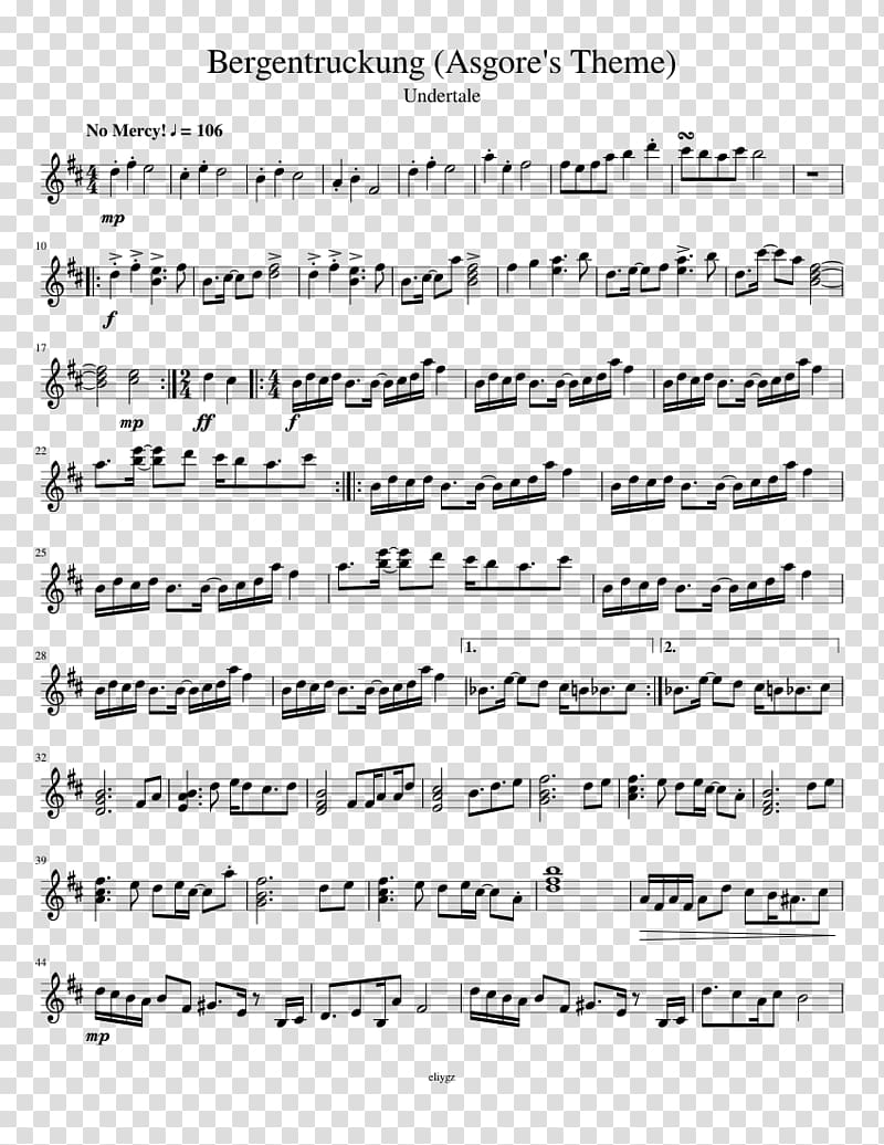 Sheet Music Viola Alto saxophone Symphony No. 7, sheet music transparent background PNG clipart
