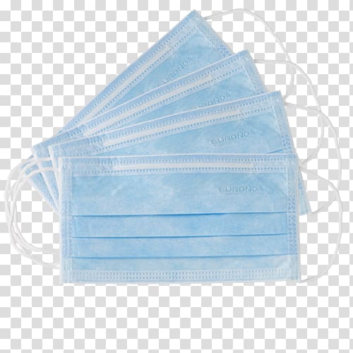 Paper Respirator Blue Cannula plastic, mask transparent background PNG clipart