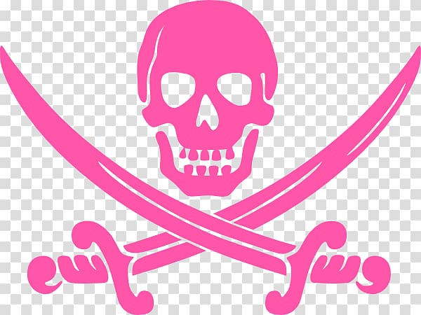 Piracy Jolly Roger , Girl Skulls transparent background PNG clipart