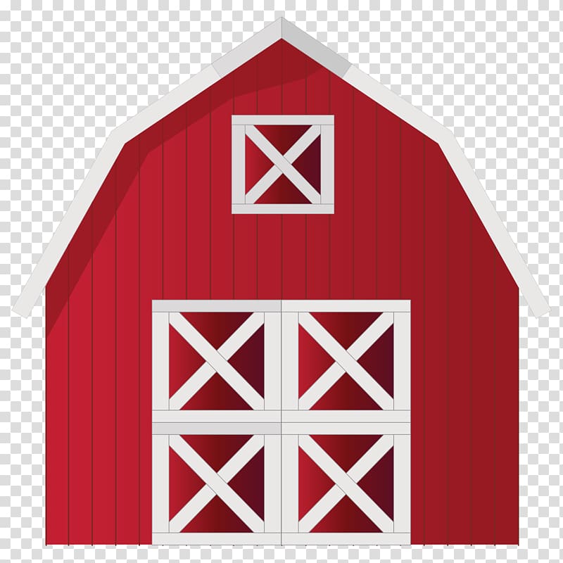 red and white barn house illustration, Barn Cartoon , barn transparent background PNG clipart