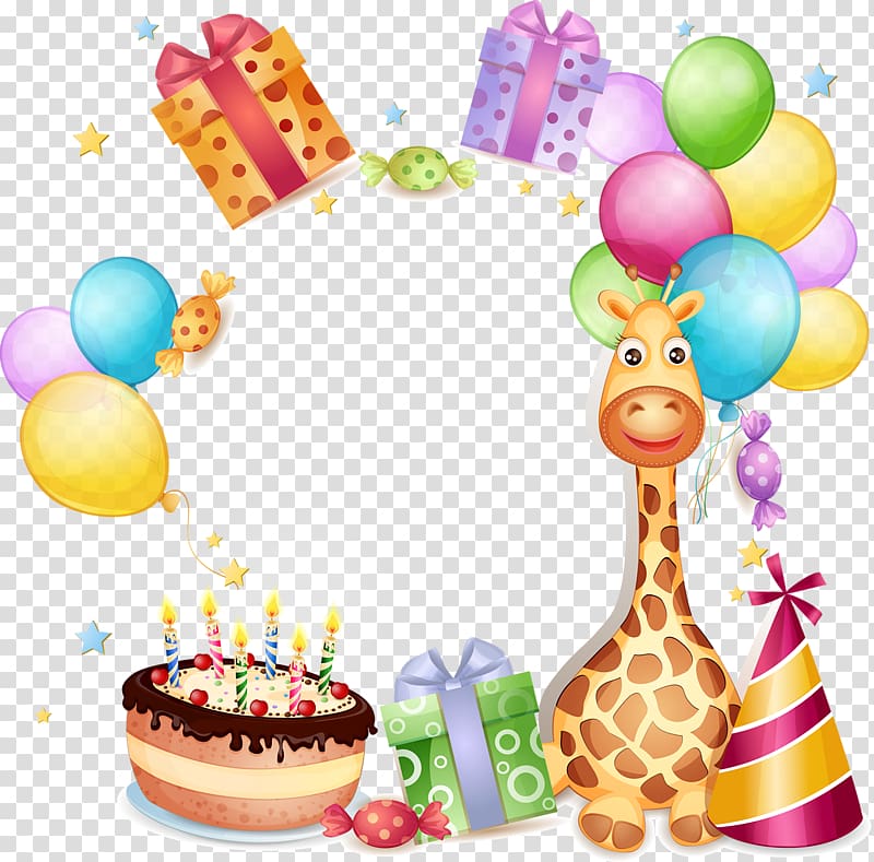 giraffe skin, Wedding invitation Birthday cake Greeting card Wish, happy Birthday transparent background PNG clipart