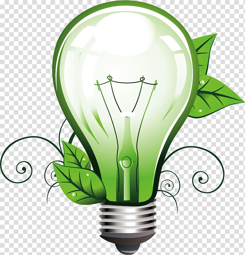 Incandescent light bulb Lighting, Green light bulb transparent background PNG clipart