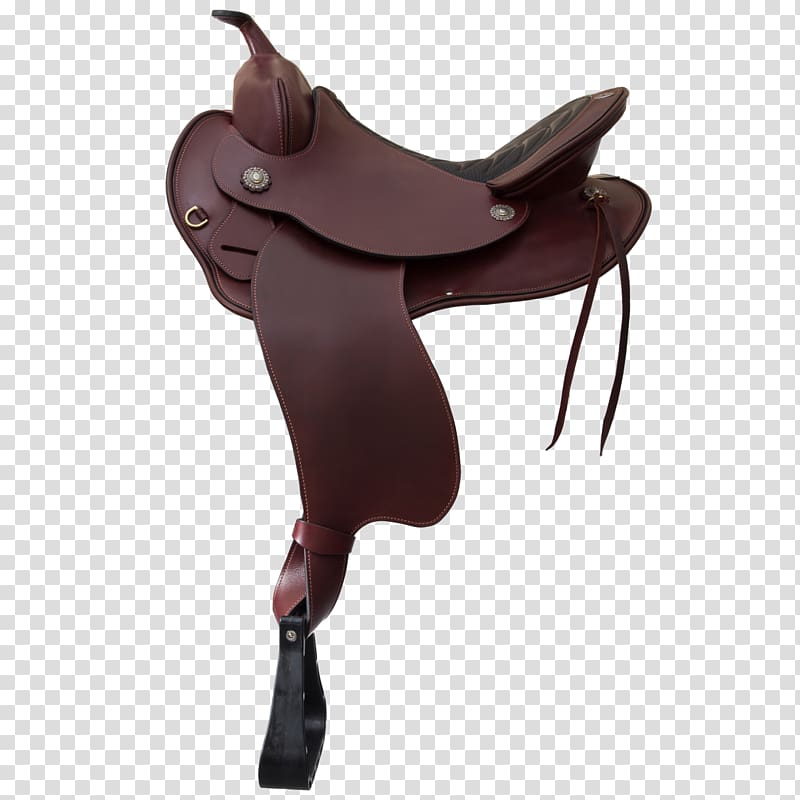 Western saddle Horse Schleese Saddlery English saddle, chestnut transparent background PNG clipart