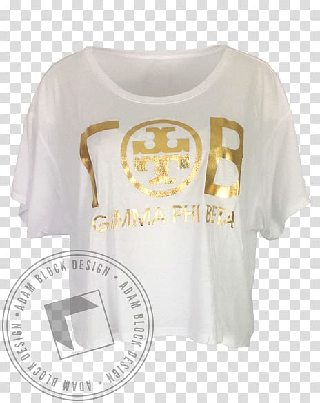 Printed T-shirt Clothing Sorority recruitment, gold foil transparent background PNG clipart