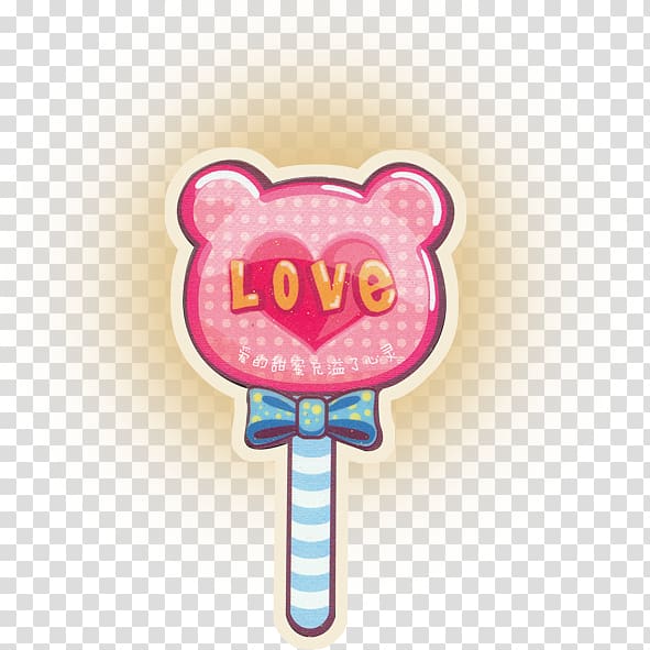 Lollipop Candy Cartoon MeituPic, love,Lollipop transparent background PNG clipart