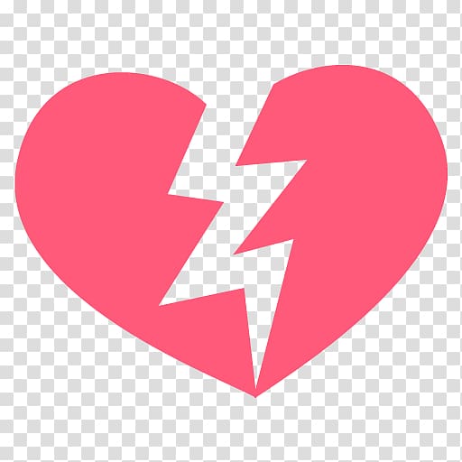 Emoji Broken heart Symbol Emoticon, broken heart transparent background PNG clipart