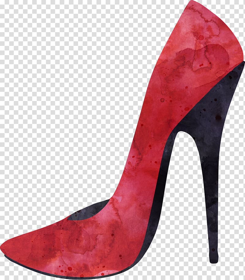 Shoe High-heeled footwear Drawing, Drawing trend heels transparent background PNG clipart