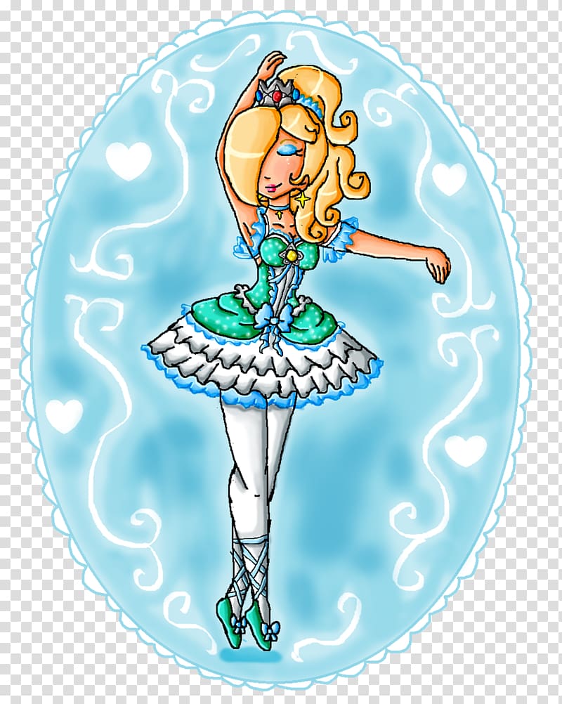 Rosalina Princess Peach Princess Daisy Ballet Dancer, fantasy winter background transparent background PNG clipart